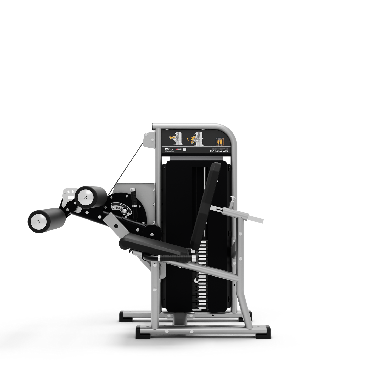 Exigo Seated Leg Curl 100kg Weight Stack (1105-1)