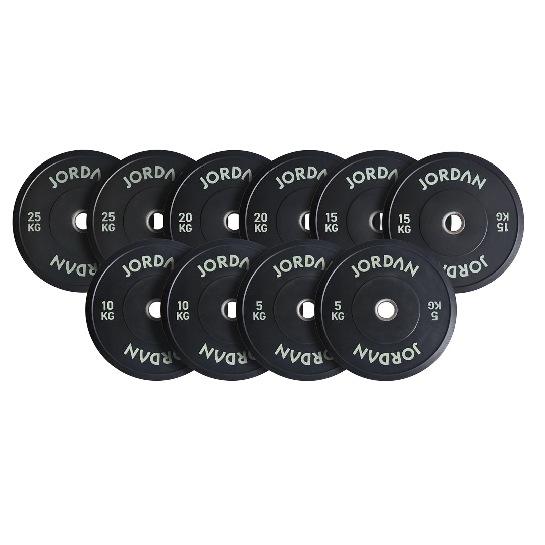 JORDAN Black Rubber Bumper Plate (5kg-25kg)