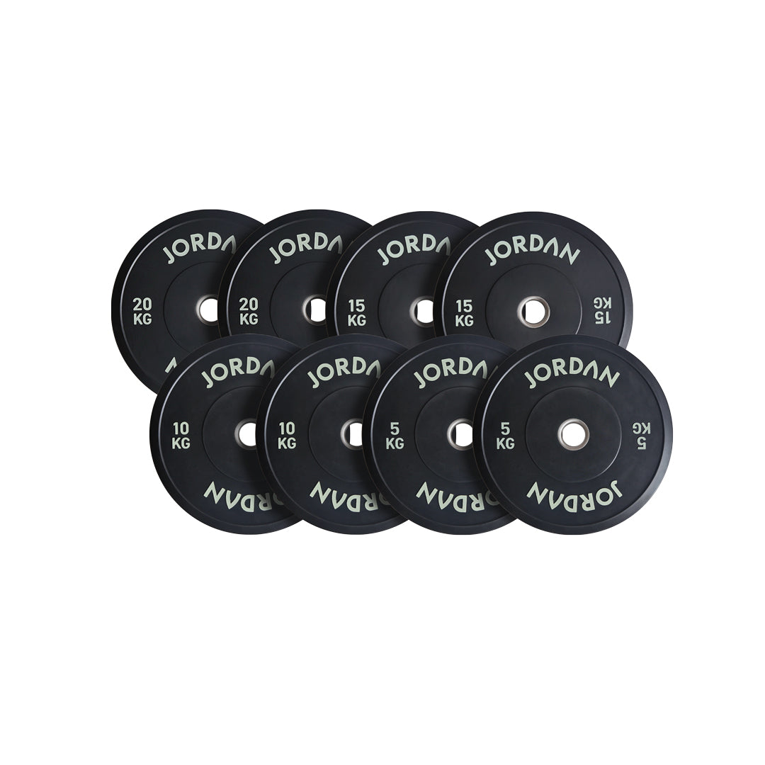 JORDAN Black Rubber Bumper Plate (5kg-25kg)