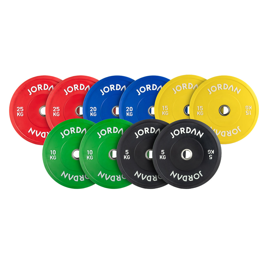 JORDAN Coloured Rubber Bumper Plate (5kg-25kg)