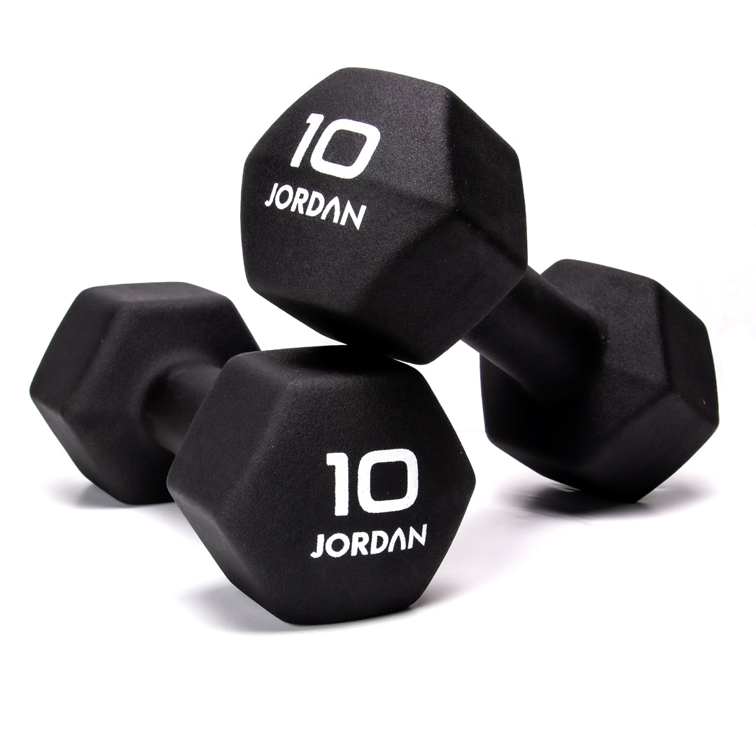 JORDAN® Neoprene Studio Hex Dumbbells