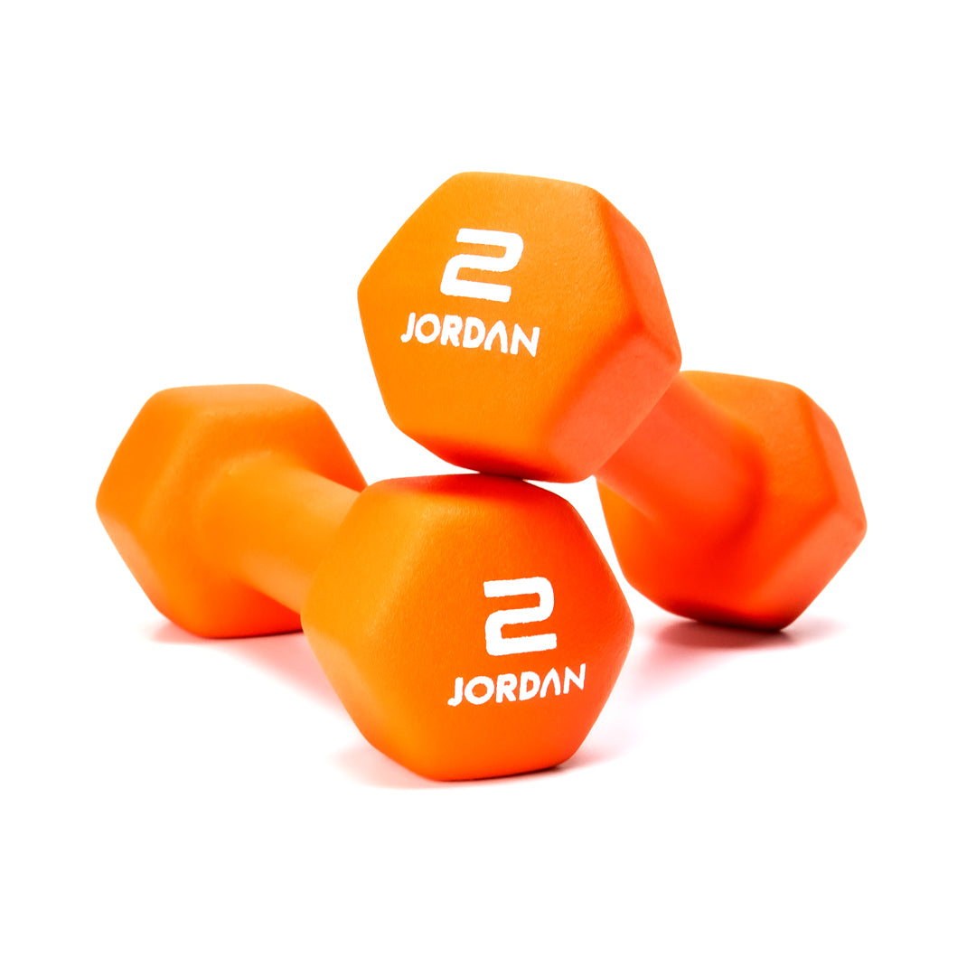 JORDAN® Neoprene Studio Hex Dumbbells