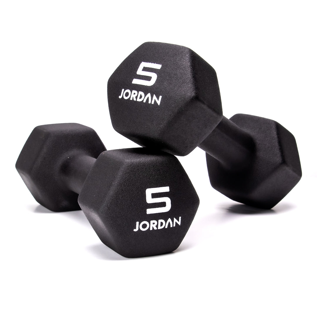 JORDAN® Neoprene Studio Hex Dumbbells