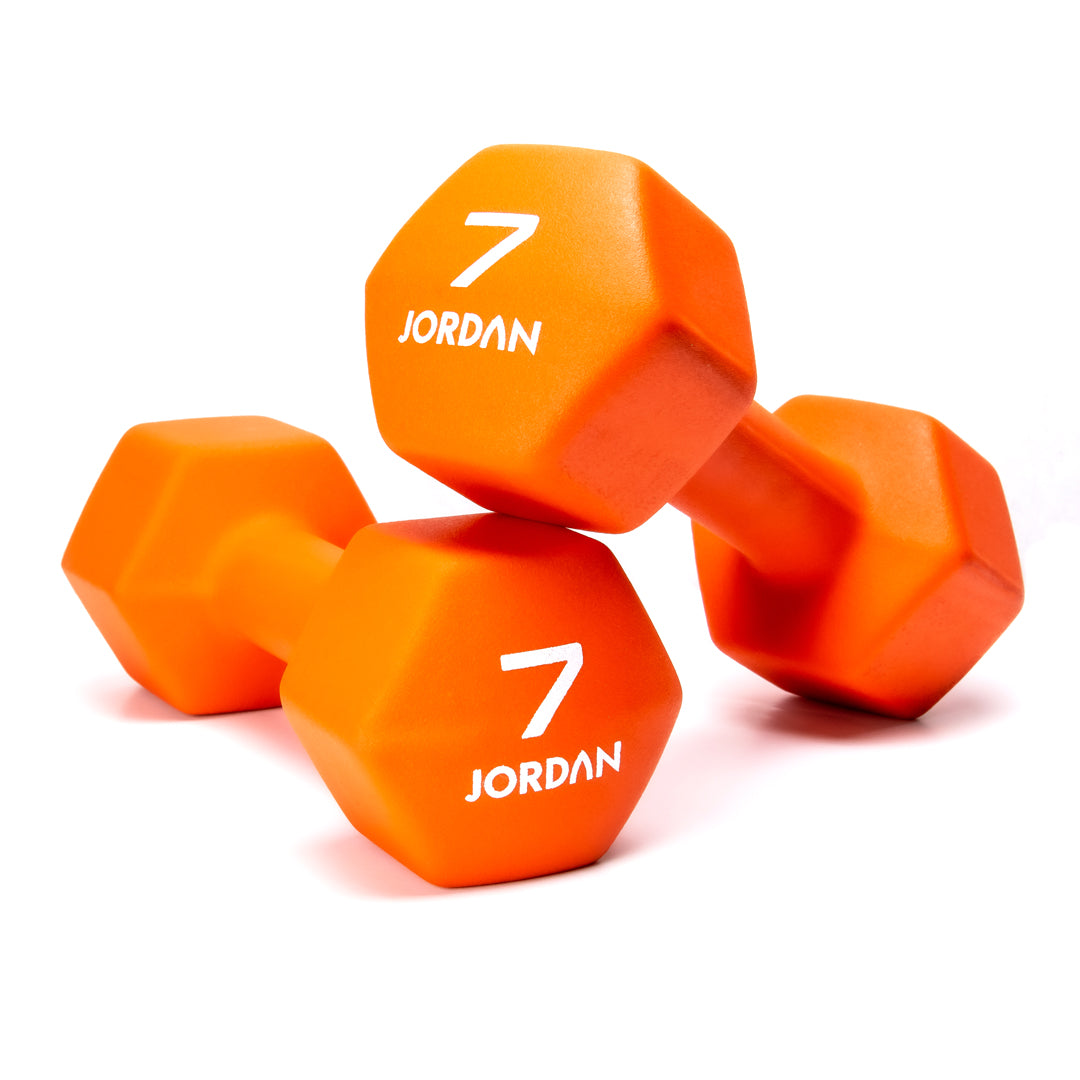 JORDAN® Neoprene Studio Hex Dumbbells