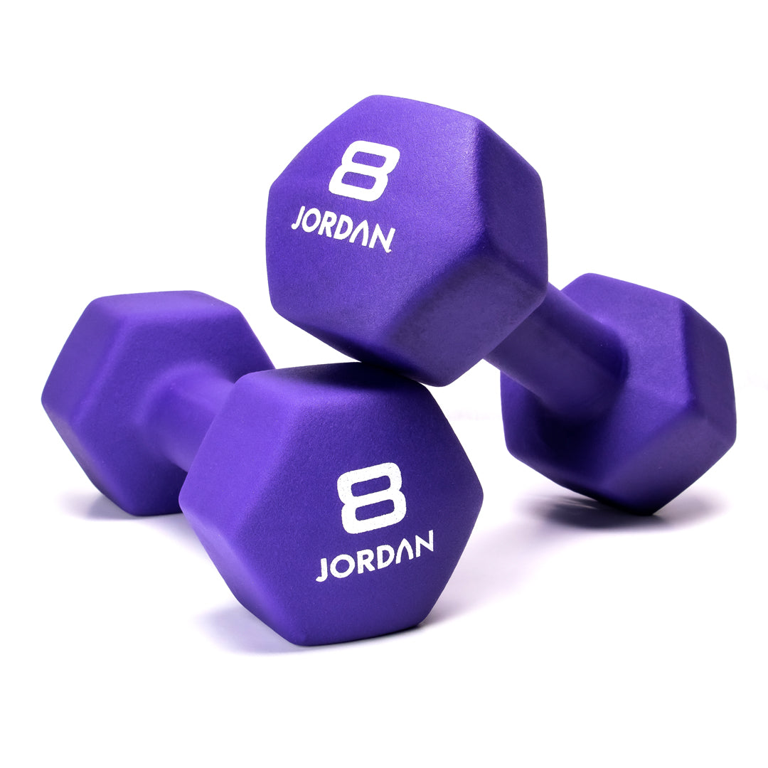 JORDAN® Neoprene Studio Hex Dumbbells