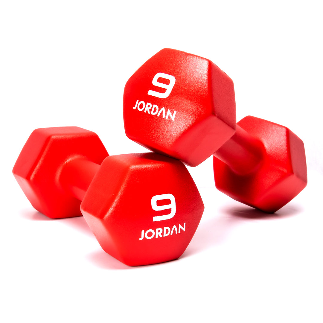 JORDAN® Neoprene Studio Hex Dumbbells