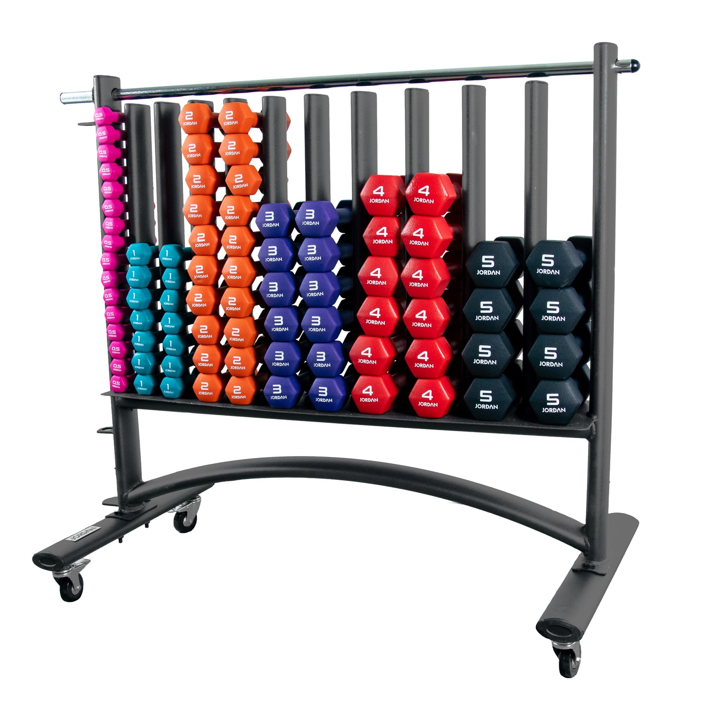 JORDAN® Hex Neoprene Studio Dumbbell Sets