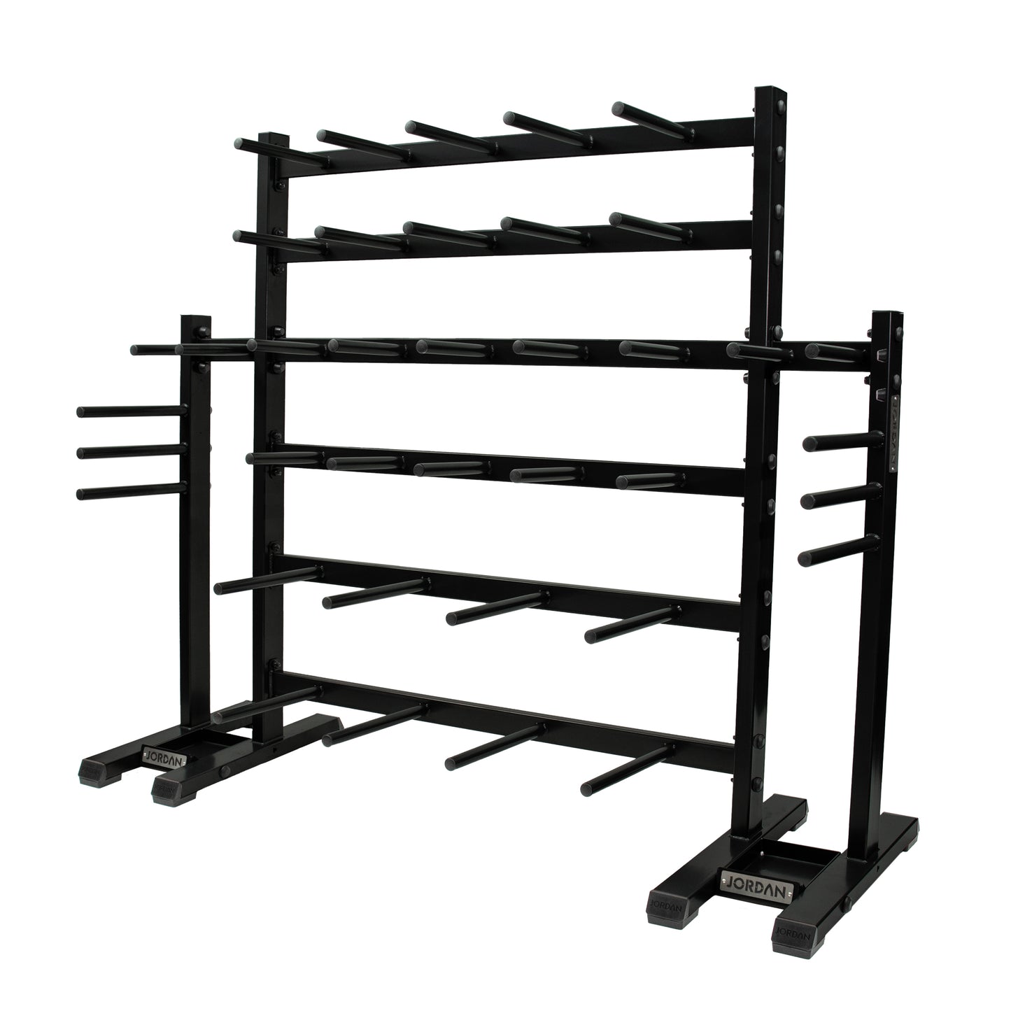 JORDAN® Studio Barbell Racks (Holds 12 Sets/30 Sets)