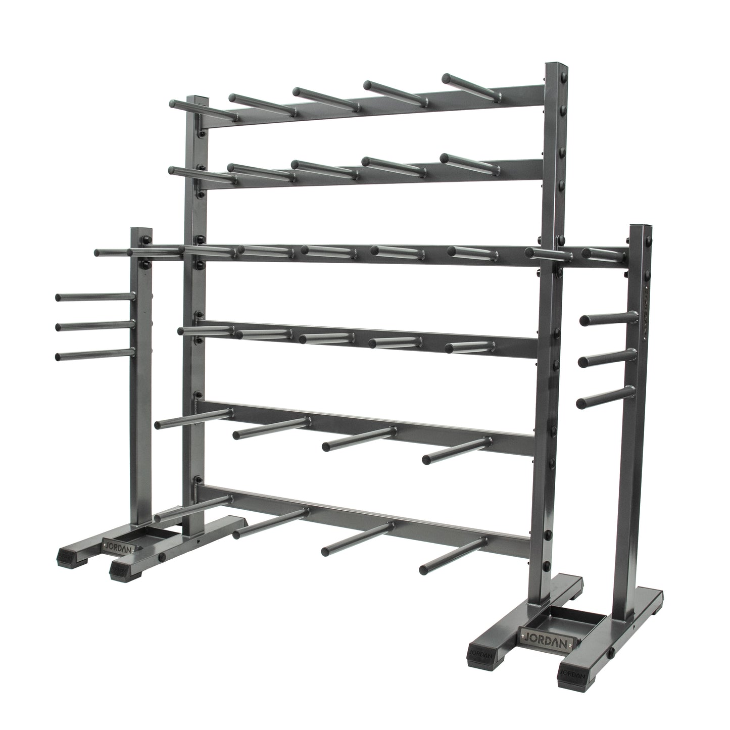 JORDAN® Studio Barbell Racks (Holds 12 Sets/30 Sets)