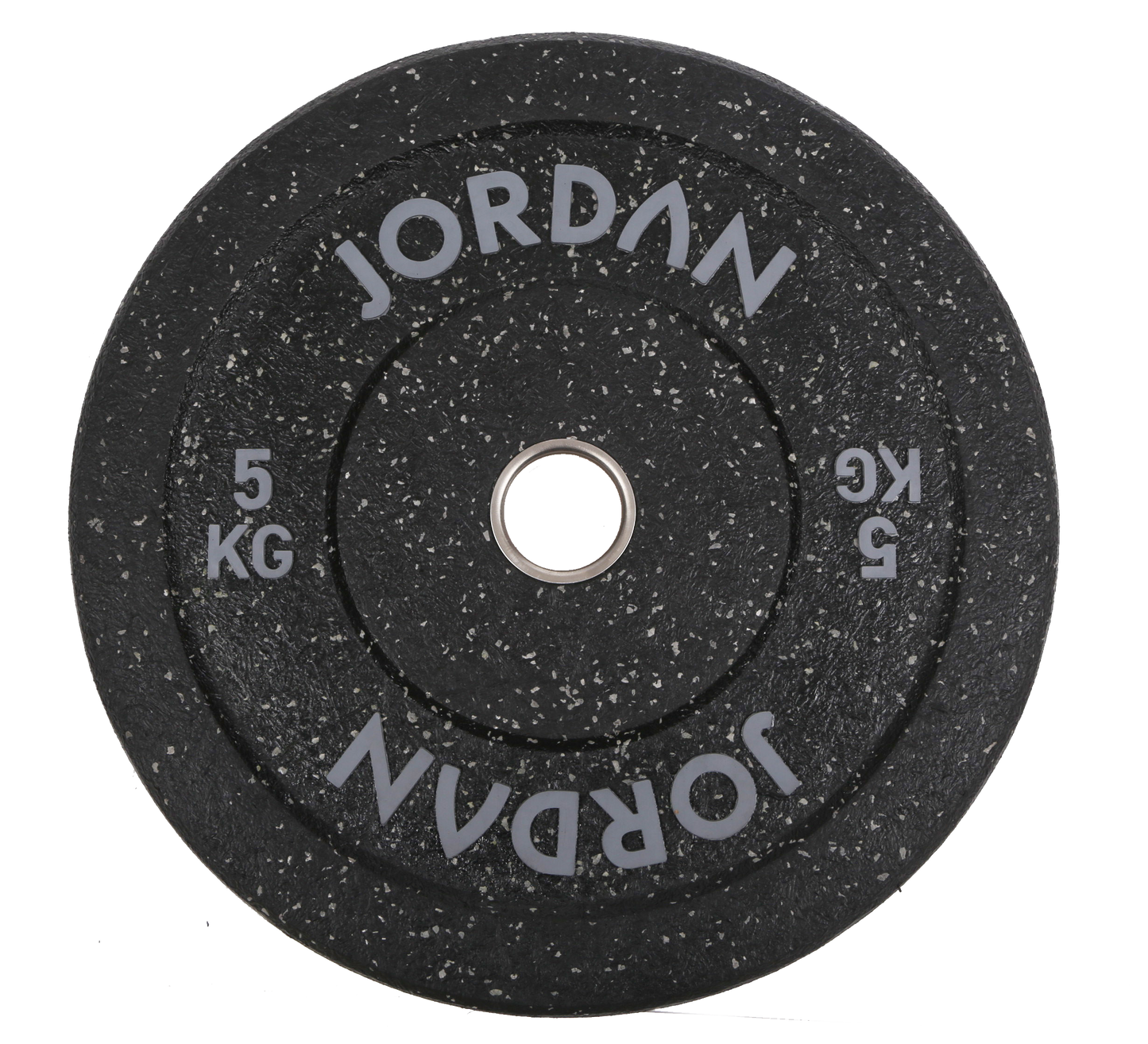 JORDAN Black Rubber Bumper Plate - Coloured Fleck (5kg-25kg)