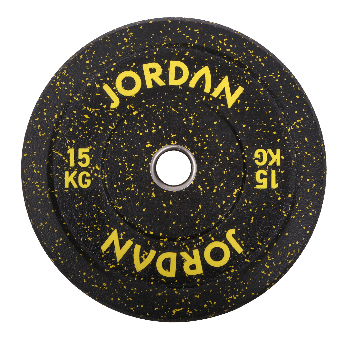 JORDAN Black Rubber Bumper Plate - Coloured Fleck (5kg-25kg)