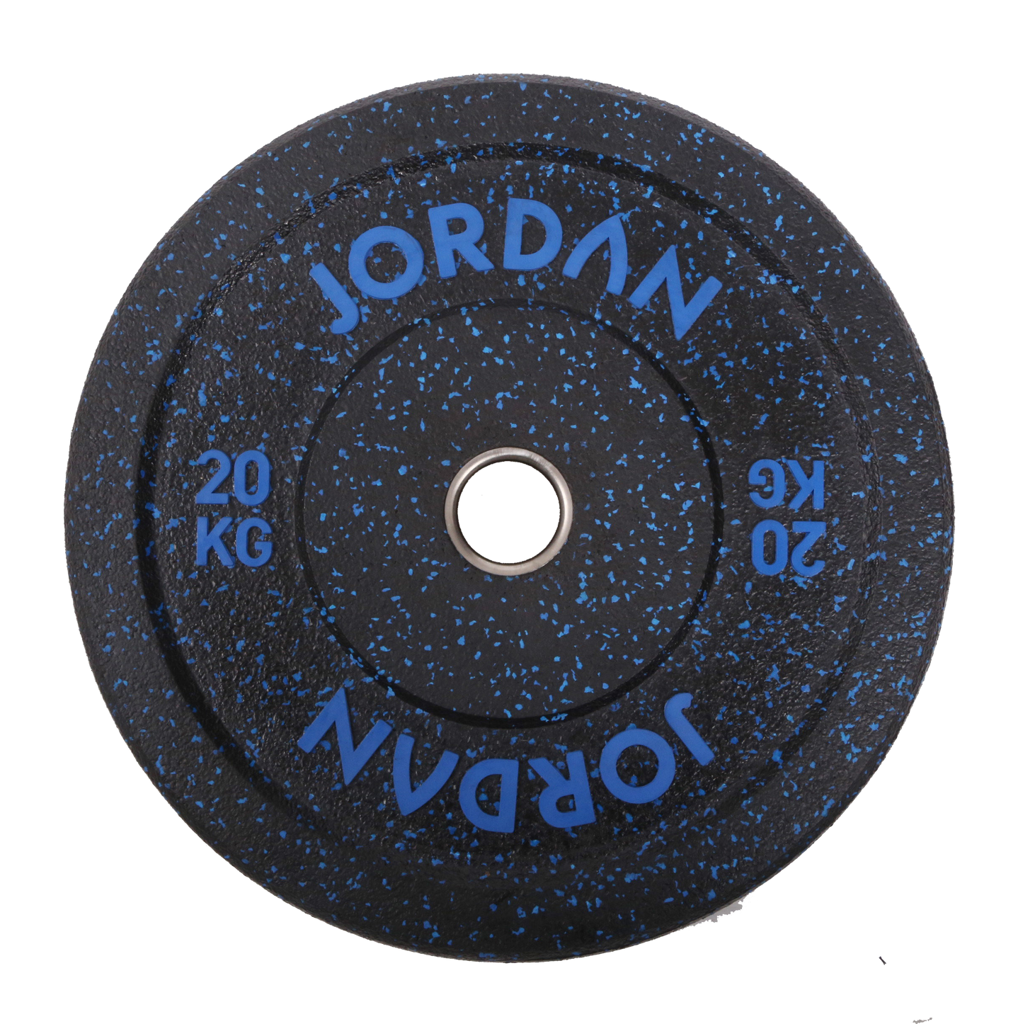 JORDAN Black Rubber Bumper Plate - Coloured Fleck (5kg-25kg)