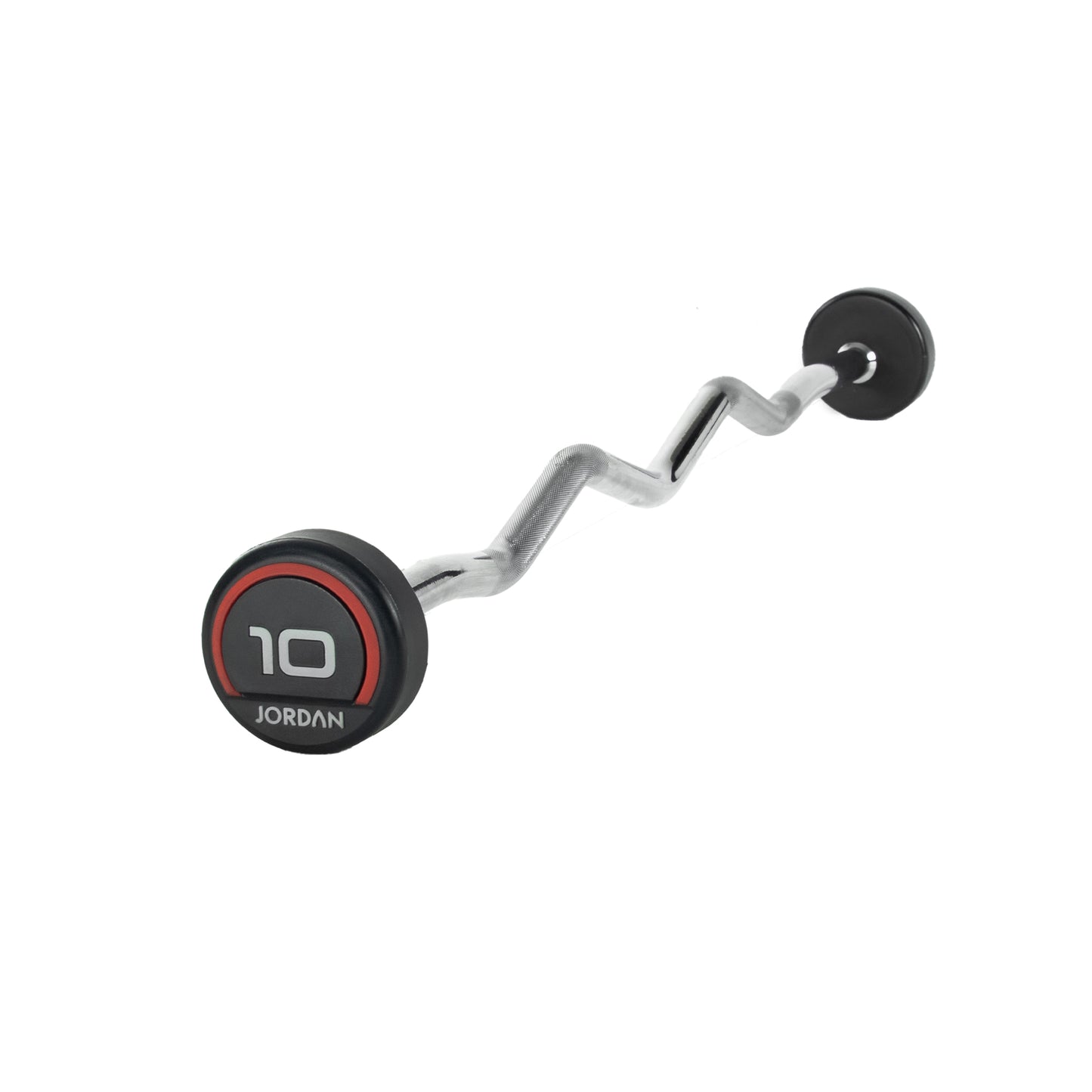 JORDAN Red Urethane Barbell - Curl Bar (10kg-45kg)