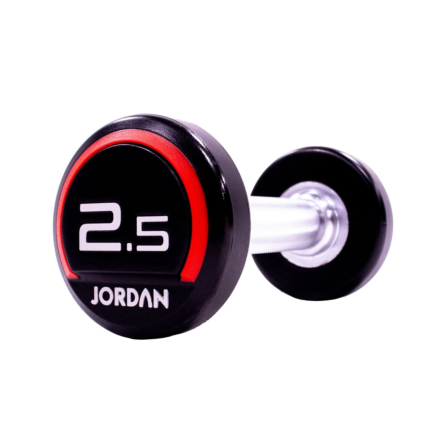 JORDAN Fitness Red Urethane Dumbbels (2.5kg-50kg)