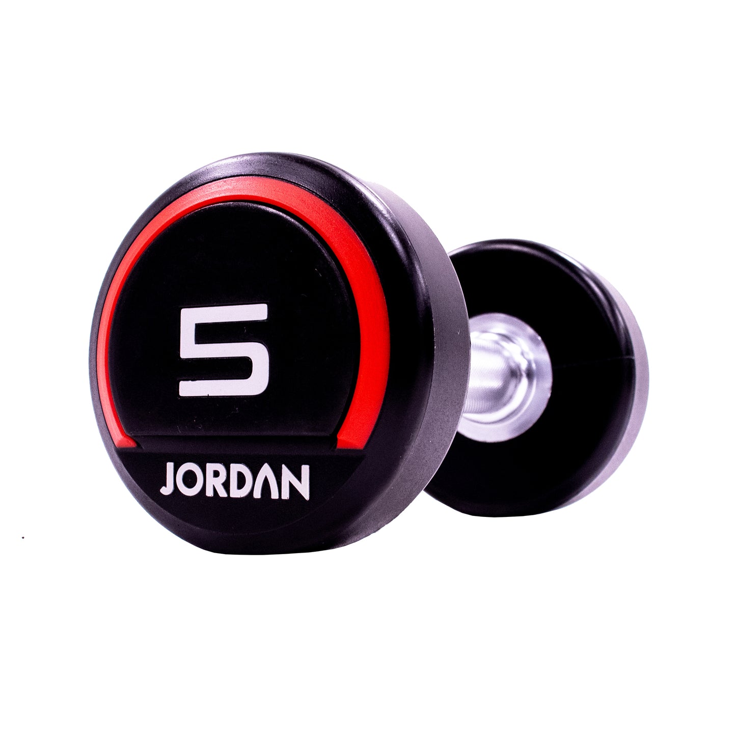 JORDAN Fitness Red Urethane Dumbbels (2.5kg-50kg)