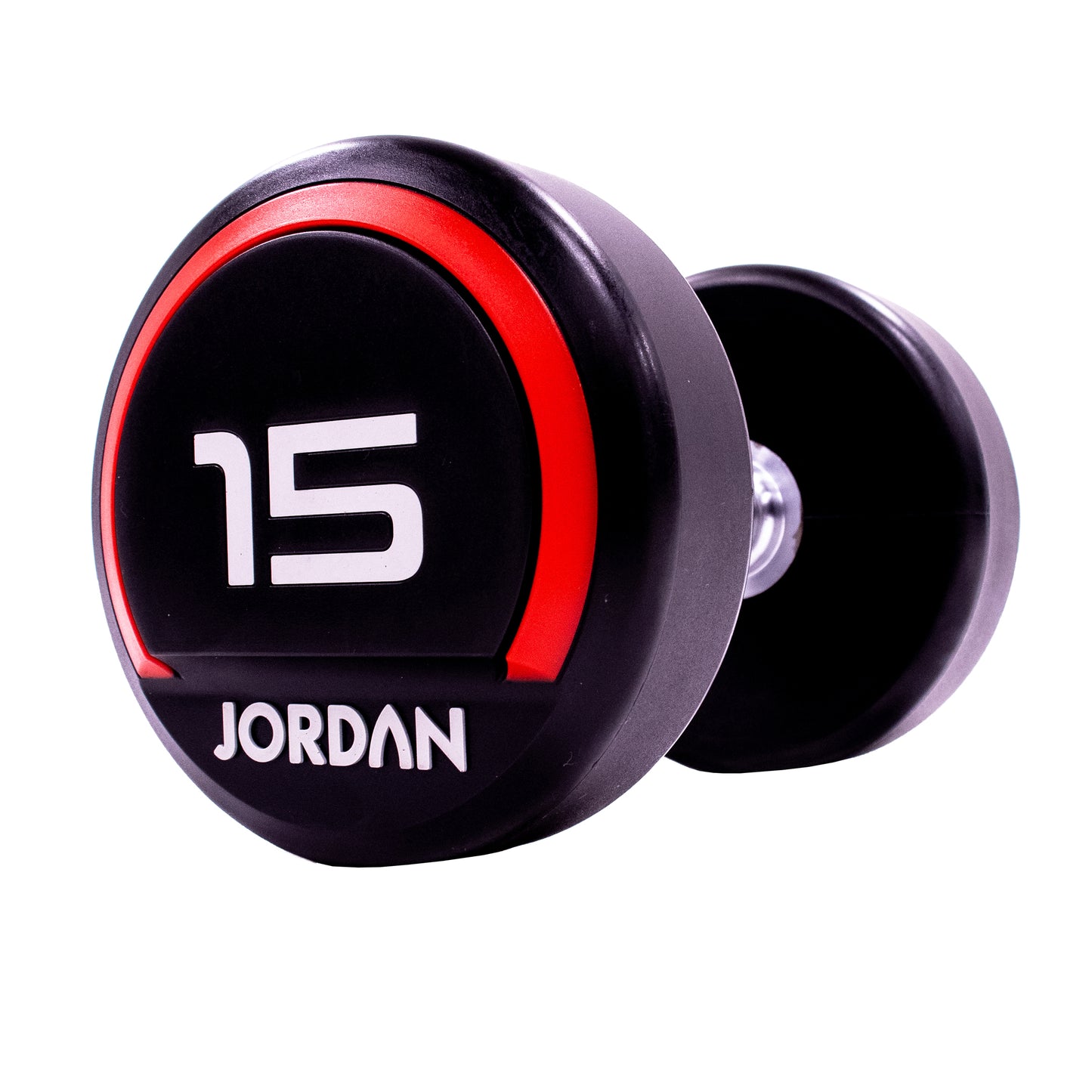 JORDAN Fitness Red Urethane Dumbbels (2.5kg-50kg)