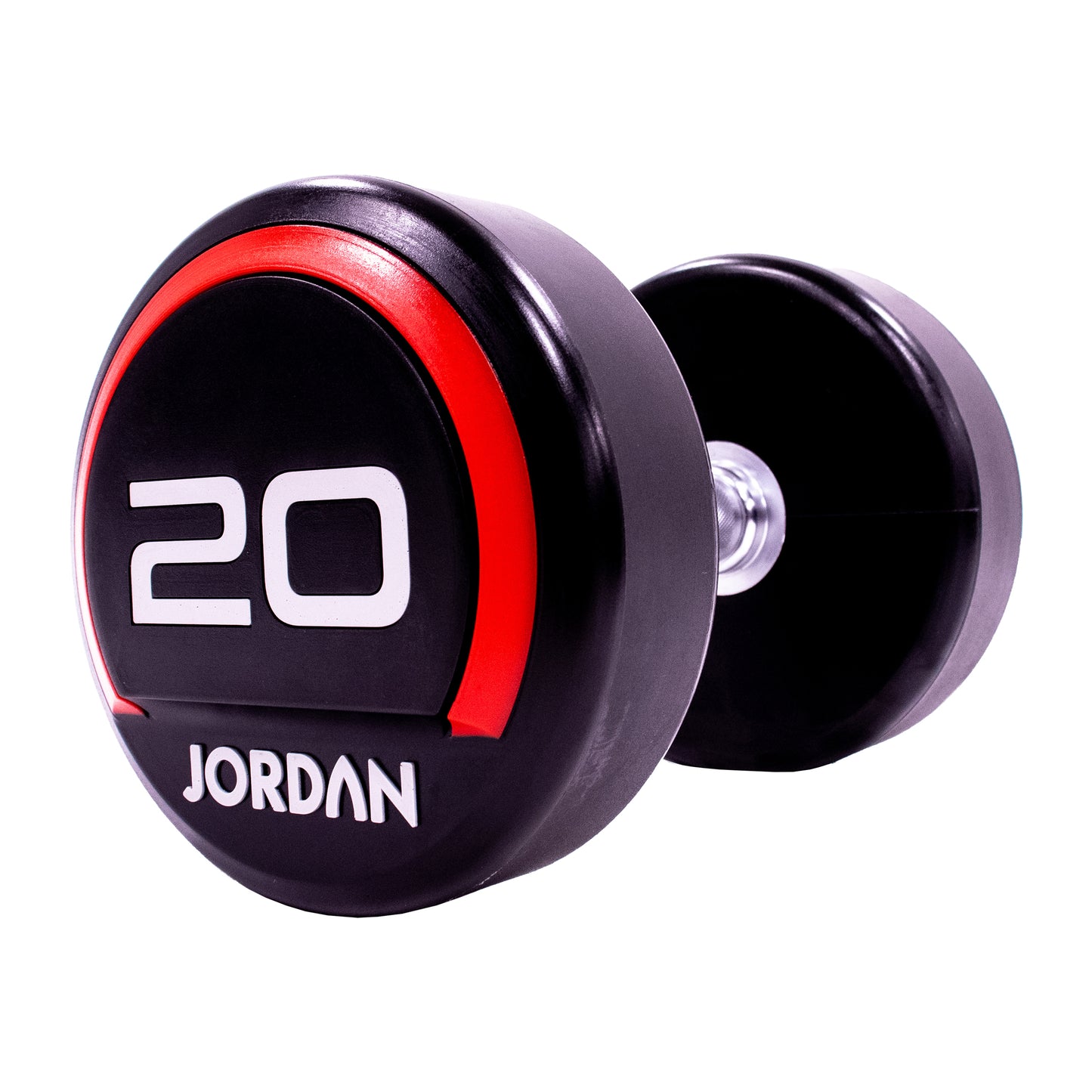 JORDAN Fitness Red Urethane Dumbbels (2.5kg-50kg)