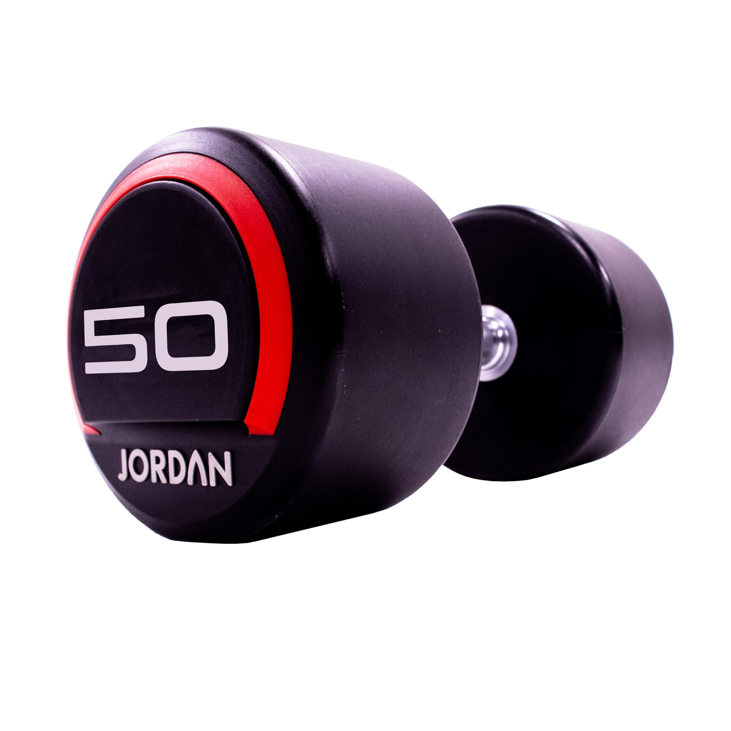 JORDAN Fitness Red Urethane Dumbbels (2.5kg-50kg)