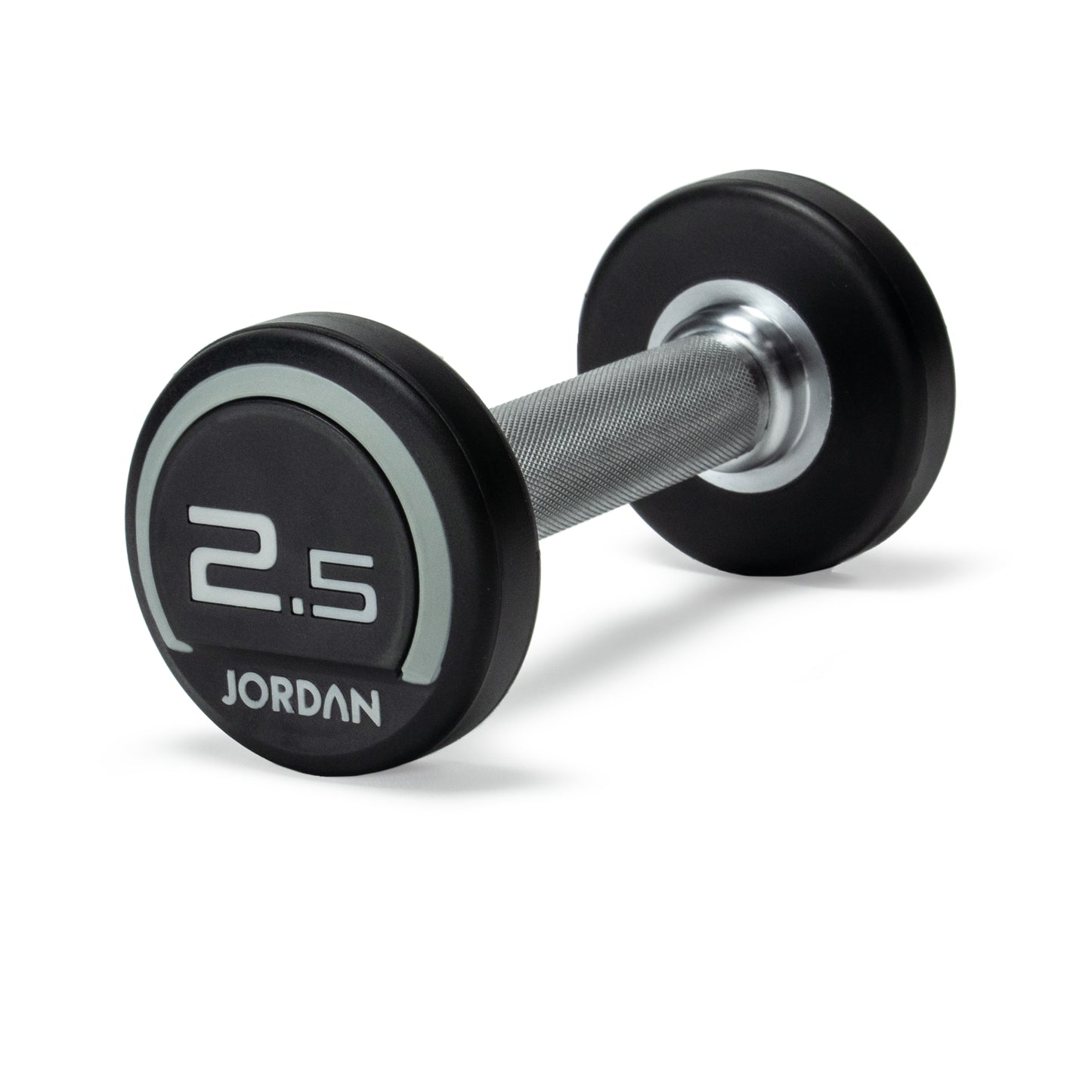 JORDAN Fitness Grey Urethane Dumbbells (2.5kg-50kg)