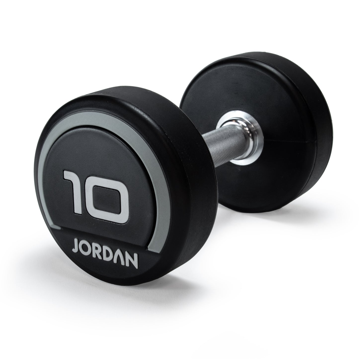 JORDAN Fitness Grey Urethane Dumbbells (2.5kg-50kg)