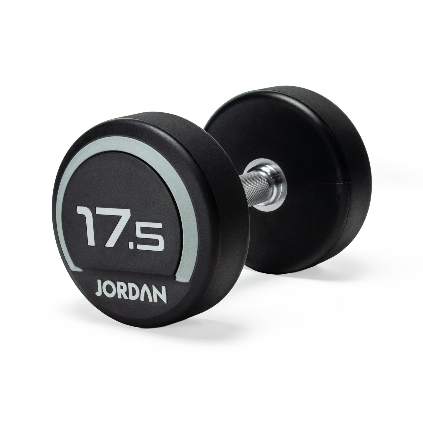 JORDAN Fitness Grey Urethane Dumbbells (2.5kg-50kg)