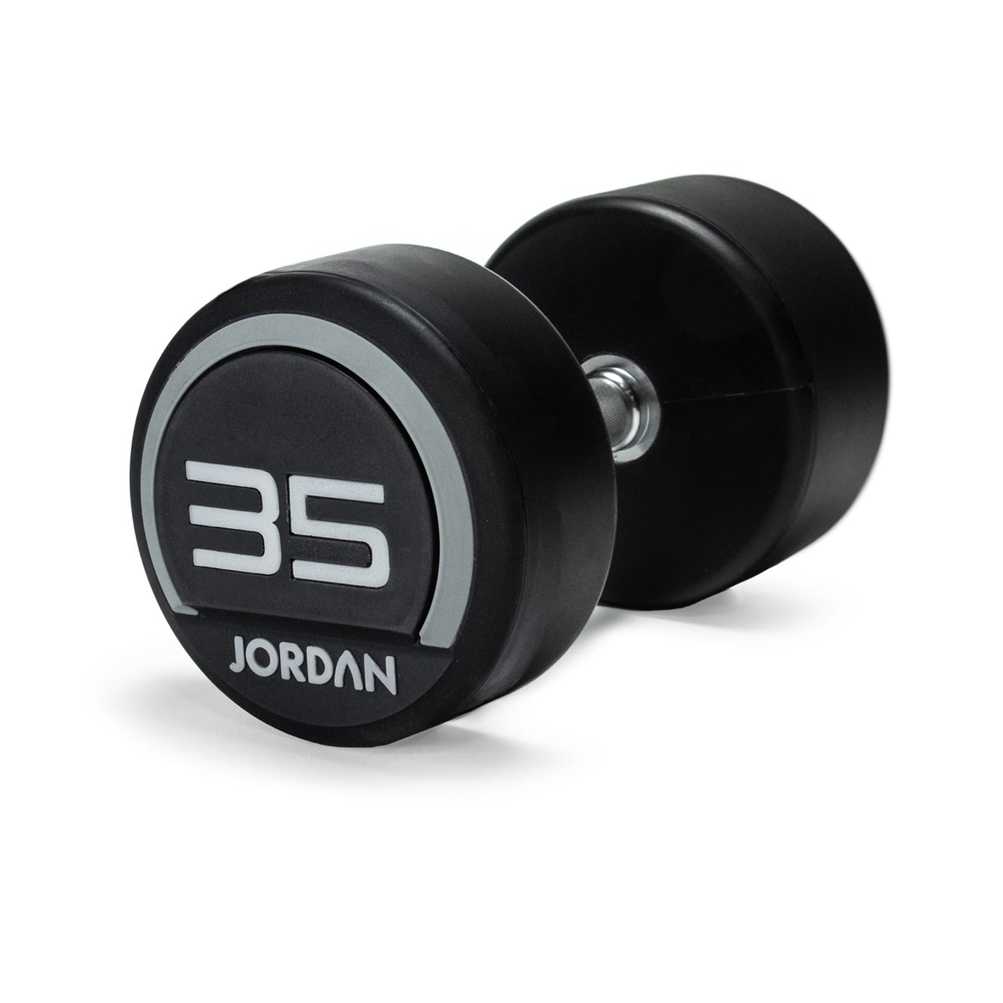 JORDAN Fitness Grey Urethane Dumbbells (2.5kg-50kg)