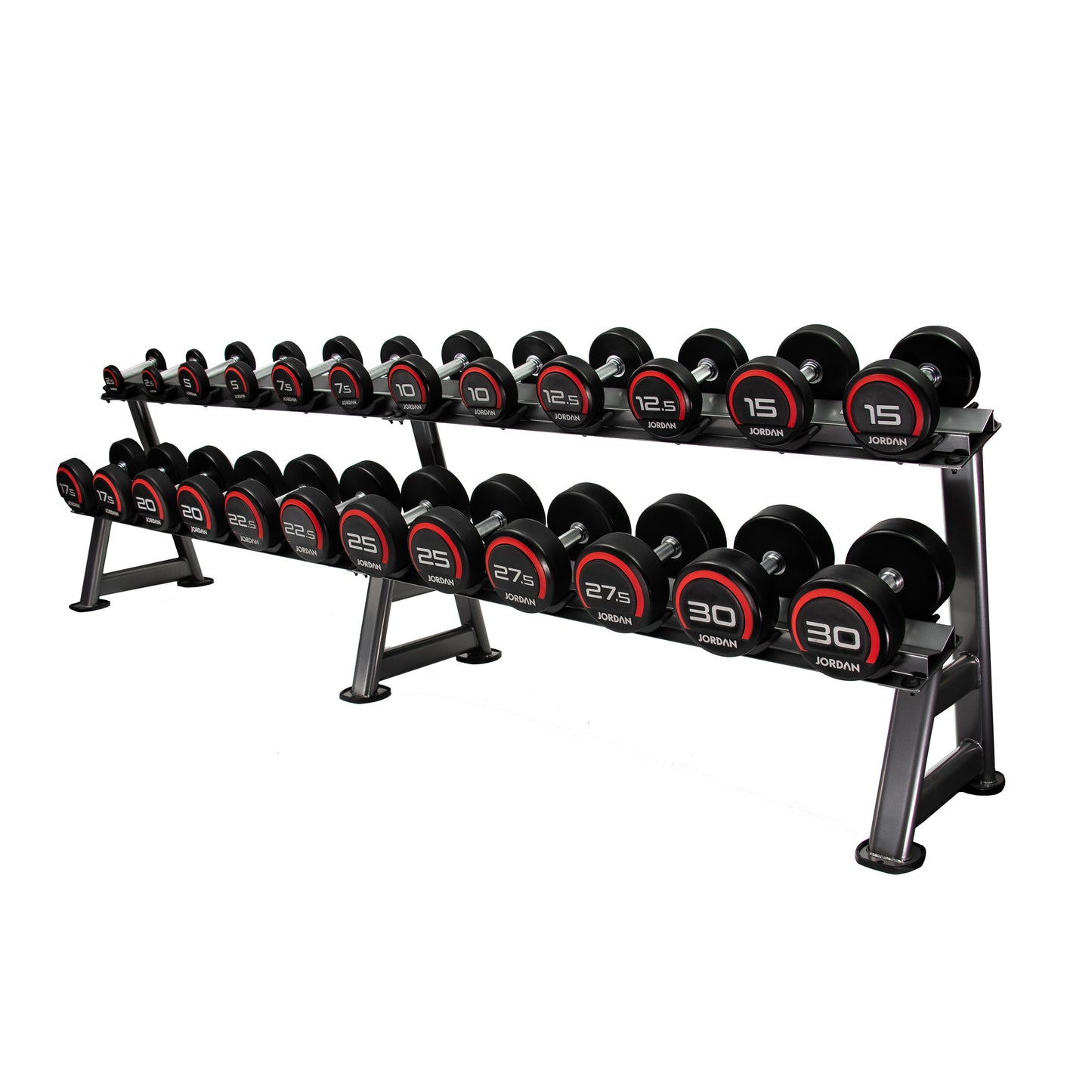 JORDAN Dumbbell Rack (12 Pair, 2 Tier)