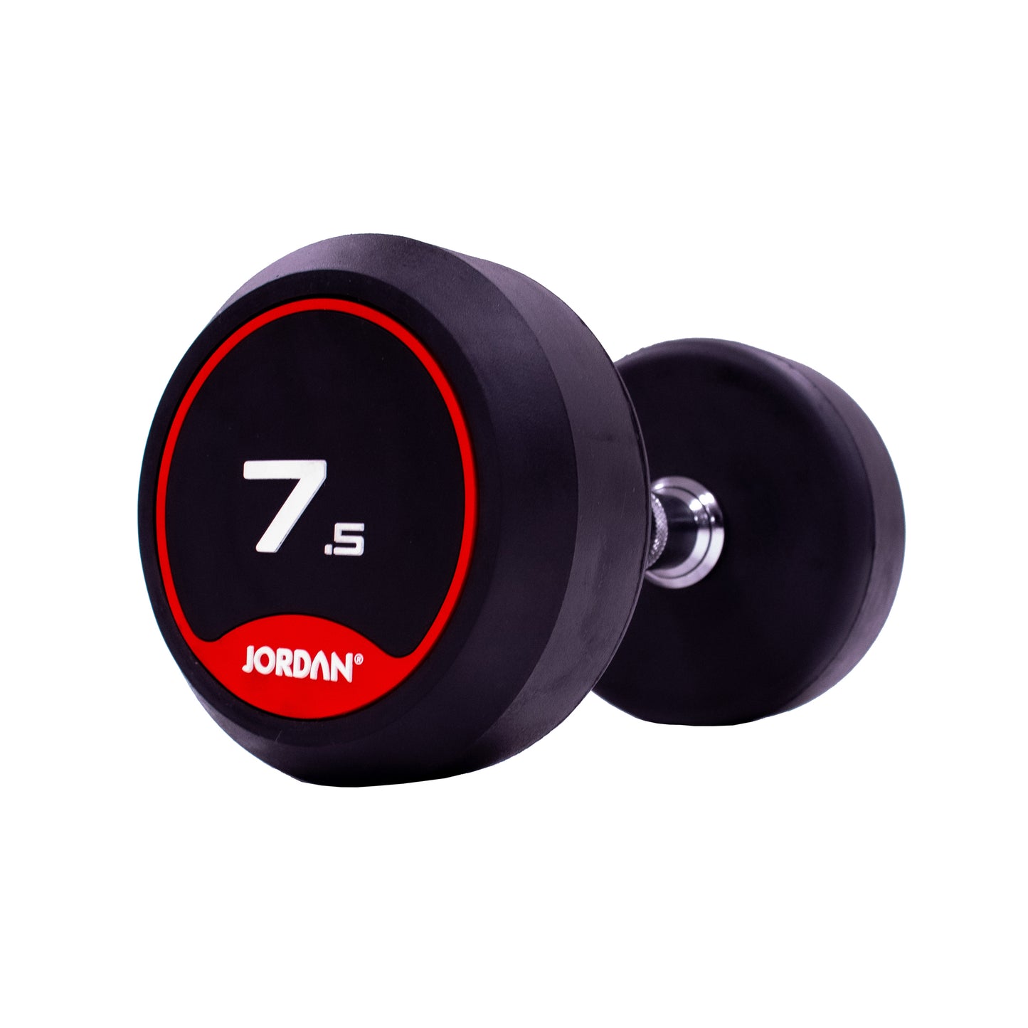 JORDAN Fitness Red Rubber Dumbbells (2.5kg-50kg)