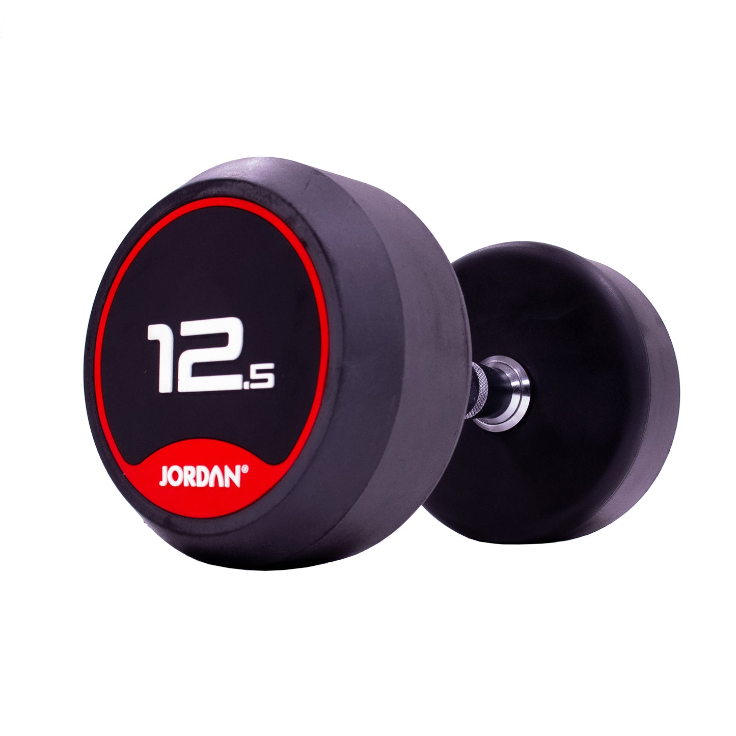 JORDAN Fitness Red Rubber Dumbbells (2.5kg-50kg)