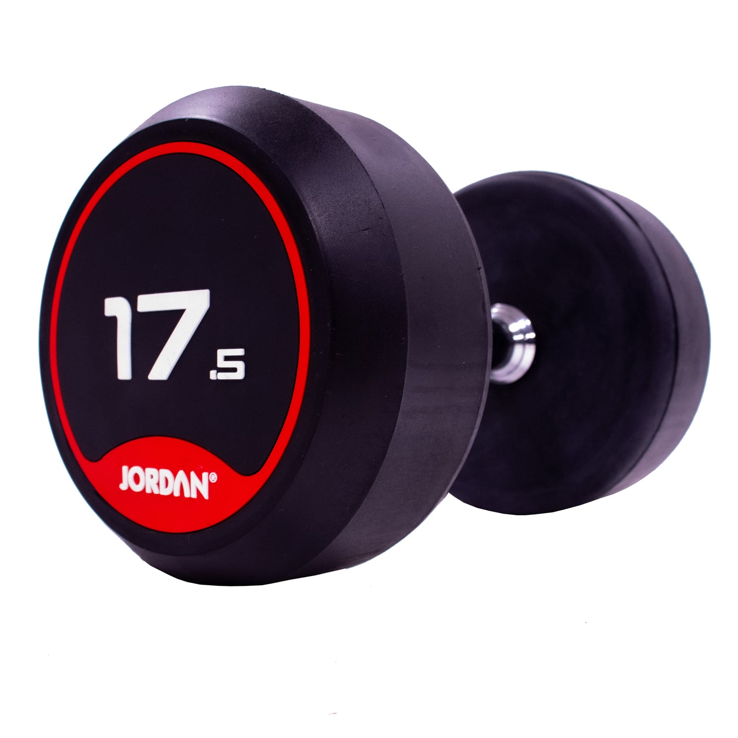 JORDAN Fitness Red Rubber Dumbbells (2.5kg-50kg)