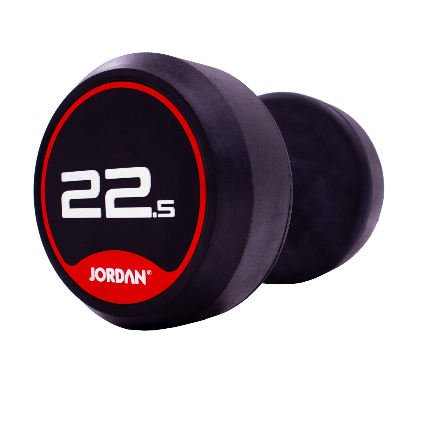 JORDAN Fitness Red Rubber Dumbbells (2.5kg-50kg)