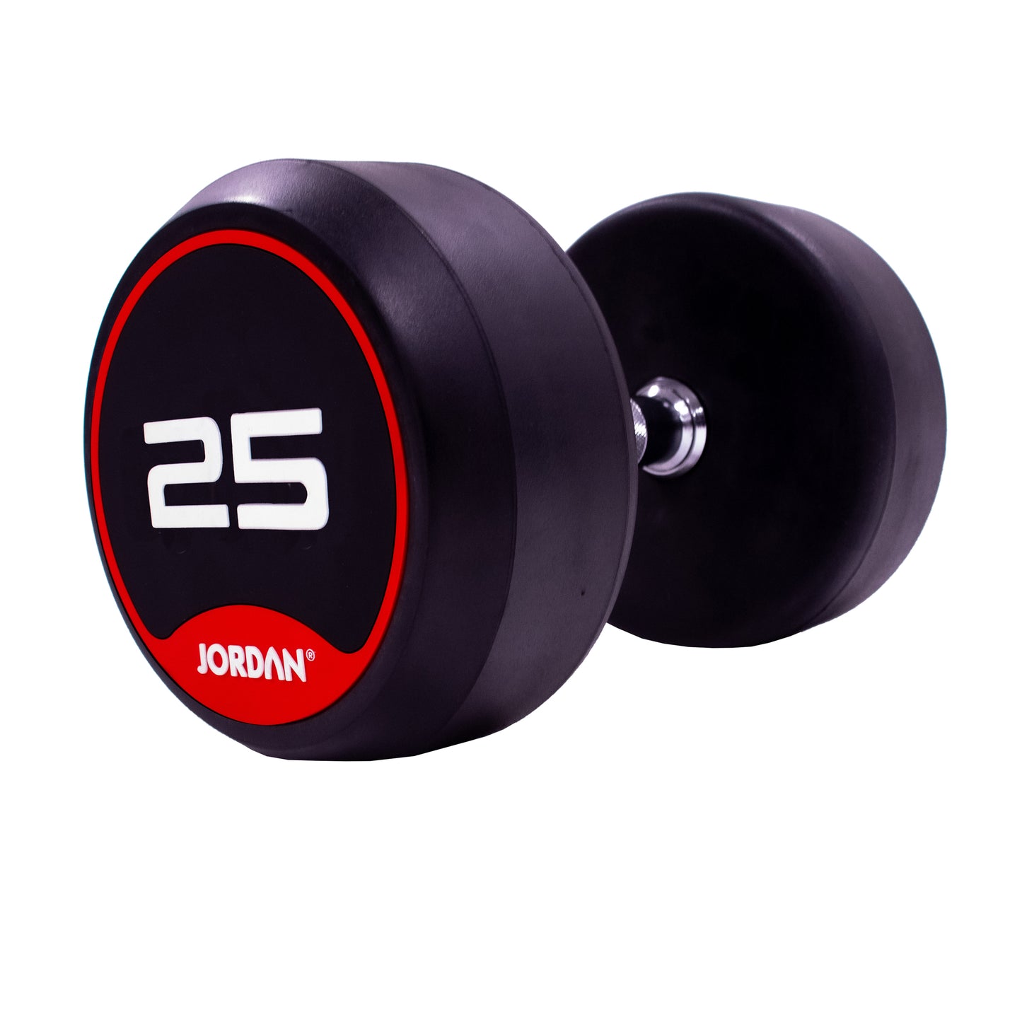 JORDAN Fitness Red Rubber Dumbbells (2.5kg-50kg)