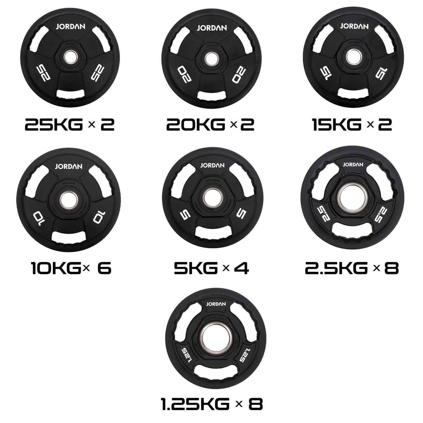 JORDAN Urethane Olympic Plate (1.25kg-25kg)